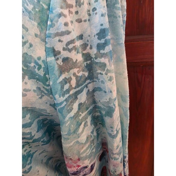 Coldwater Creek Womens Long Sleeve Abstract Print Top L Size - Picture 2 of 7